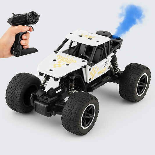 Remote Control Car with Spray Lights - RC Cars for Kids with Batteries