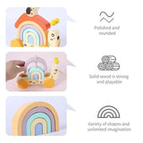 - Wooden Snail tractor, Pull along toy, Rainbow stacker, Color Blocks, Round Pull toy, toddler activity for 1+ Years kids, Child Safe Certified, Multi Colors