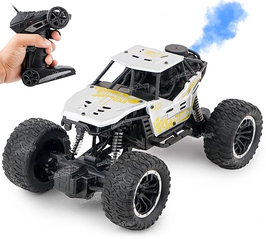 Remote Control Car with Spray Lights - RC Cars for Kids with Batteries