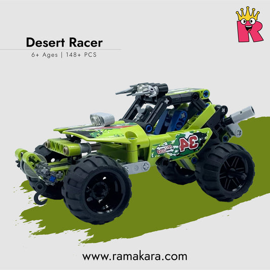 Descert Racer 3414 Block Set – High-Speed Off-Road Vehicle – 148 Pieces STEM Toy for All Ages, Works with Major Brands.