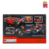 Tech Bricks 3412 Red Building Block Racing Car 158+ Pieces, Pull Back Block Car