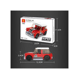 Building blocks for 10 year olds – racing car construction set with 115 pieces and size dimensions