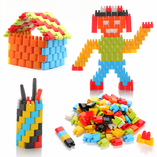 Building Blocks Bullet Puzzle - Creative Early Learning Toy for Kids