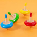 Eco-Friendly Wooden Spinning Top Toy Set – Colorful Lattu Chakri for Kids & Adults (Pack of 4)
