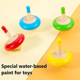 Eco-Friendly Wooden Spinning Top Toy Set – Colorful Lattu Chakri for Kids & Adults (Pack of 4)