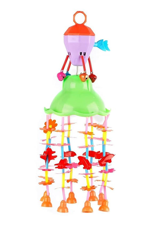 Merry go Round for Infants , Attachable to Cradle or Window, Soothing Music and Various Shapes for Developing Imagination and Thinking Skills