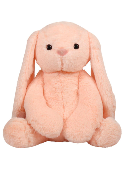 Cute 35cm Peach Bunny Soft Toy for Kids | Huggable Plush Rabbit with Long Ears