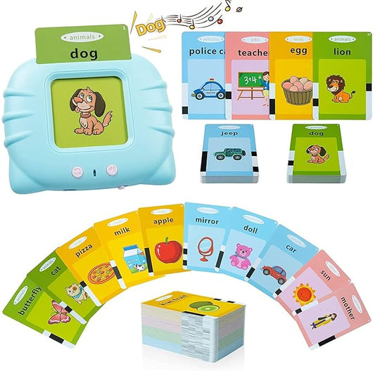 Talking Baby Double Sided Flash Cards Educational Toys for 3+ Years Old,Cognitive_Skills Early Learning Educational Electronic Interactive Montessori Toys, Birthday Gift