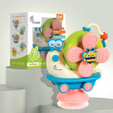 Rabbit Orapple Spinster Toy for Baby 5-in-1 Suction Spinner, Rattle, Friction Car, Windmill & Sensory Play | BPA-Free, Safe & Durable | Interactive Learning Toys for 6+ Months Kids