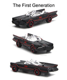 Black Superhero Car Set, 6 Push N Go Vehicles for Toddlers, Die-Cast Gift (Bat 6pc)