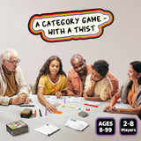 Quick Category Game for 2-8 Players, Ages 8+, Family & Party Fun