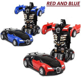 Battery-Powered Car-Robot Convertible Toy with Lights and Sounds, for Kids 3+, Pack of 1