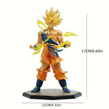 Dragon Ball Z - Son Goku Action Figure- Miniature Toy Figure (Doll) Special Edition for Car Dashboard, Decoration, Cake, Office Desk & Study Table (Pack of 1) (Height- 15cm)