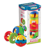 Little's Grab & Shake Rattles | Educational & Developmental Toys for Kids | Rattles for Baby | Baby Toys | 3 Piece Multi-Color Toddler Activity Toys