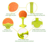 Silicone BPA Free Natural Organic Nipple Teethers for Newborn Infant, Babies (Pack of 3)
