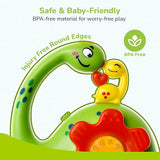 Rabbit Orapple Dino Tune Musical Hanging Toy for Baby with 4 Built-in Tunes, Press & Play Mode, Attachable to Stroller, Cradle & Play Gym