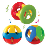 Little's Grab & Shake Rattles | Educational & Developmental Toys for Kids | Rattles for Baby | Baby Toys | 3 Piece Multi-Color Toddler Activity Toys