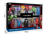 Superhero Action Figures for Kids and Babies, Multicolor Play Set (Set of 10) - Toys for Boys and Girls