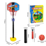 Adjustable Height Basketball Set for Kids with Stand – Portable Basketball Hoop for Home with Ball – Basketball Stand for Kids Indoor/Outdoor Play for Kids (Pack of 1)