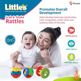 Little's Grab & Shake Rattles | Educational & Developmental Toys for Kids | Rattles for Baby | Baby Toys | 3 Piece Multi-Color Toddler Activity Toys