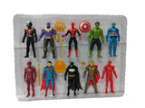 Superhero Action Figures for Kids and Babies, Multicolor Play Set (Set of 10) - Toys for Boys and Girls