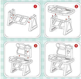 Mini Supermarket Toy Cart for Kids, Pretend Play Kitchen Set with Ice Cream.