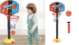 Adjustable Height Basketball Set for Kids with Stand – Portable Basketball Hoop for Home with Ball – Basketball Stand for Kids Indoor/Outdoor Play for Kids (Pack of 1)