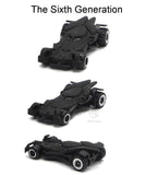 Black Superhero Car Set, 6 Push N Go Vehicles for Toddlers, Die-Cast Gift (Bat 6pc)