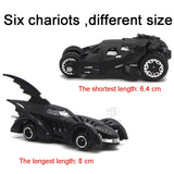 Black Superhero Car Set, 6 Push N Go Vehicles for Toddlers, Die-Cast Gift (Bat 6pc)