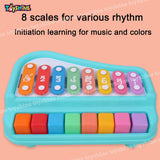 2-in-1 Piano Xylophone Toy for Toddlers - Safe & Fun | Online India