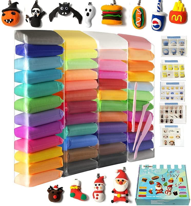 24 Pcs Air Dry Clay Set for Kids | Creative DIY Fun