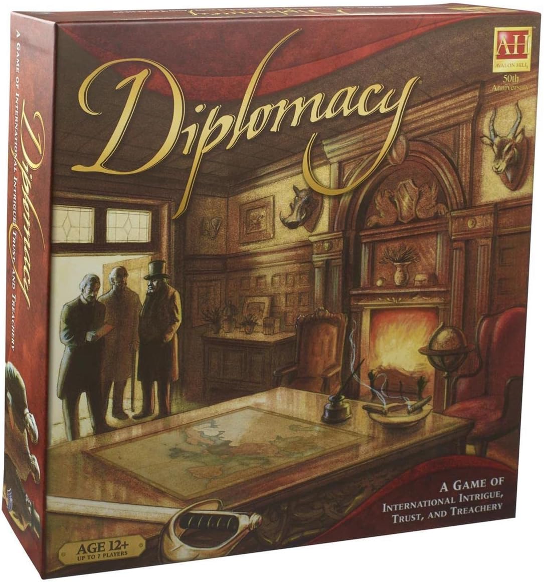 Diplomacy Strategy Game, Ages 12+, 2-7 Players, Multicolor, F3155