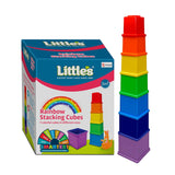 Rainbow Stacking Cubes I Activity toy for babies I Multicolor I Infant & Preschool Toys I Develops motor & Reasoning skills(7 pieces)