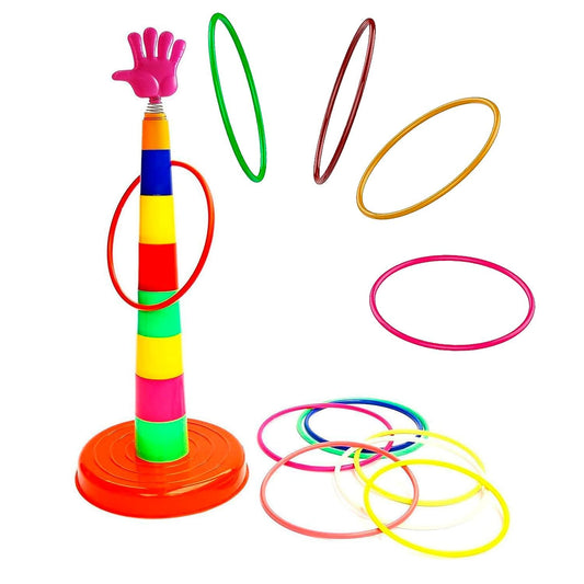 WireScorts Hook and Ring Game: Quoits Ring Toss Games for Kids