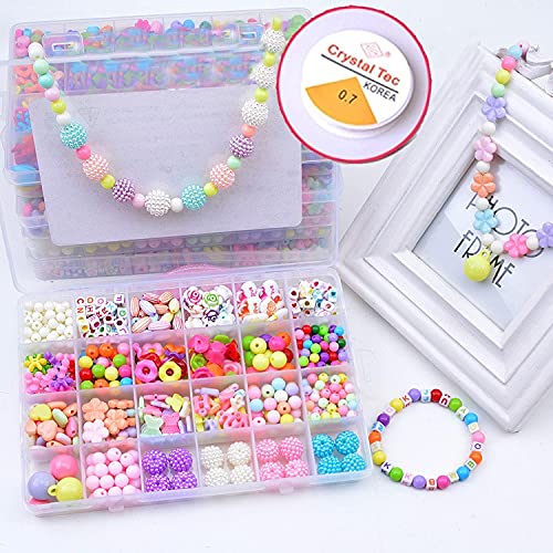 DIY Bead Bracelet Kits for Kids: Create with A-Z Charms & Bead Sets