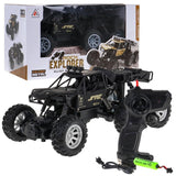 6-Wheel Remote Control Monster Truck, 1:12 Scale, 4WD All-Terrain Electric Car with Smoke Spray, LED Lights, Shock Absorption, 2.4GHz, High Speed, for Kids & Adults (Mix Color) with Batteries