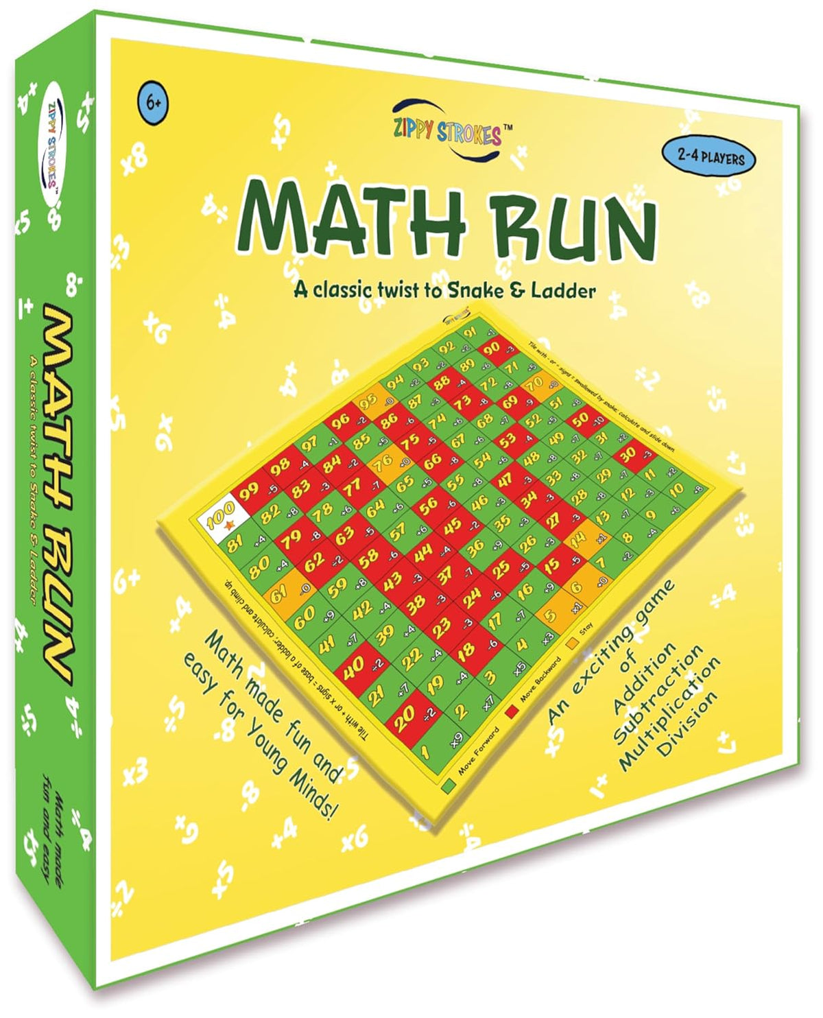 Math Run, Mastermind, Board Game for Ages 5-10, Educational Toys for 6+