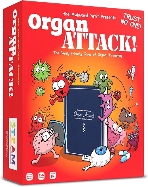 Organ Attack Fun Card Game for All Ages