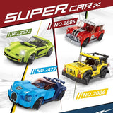 Racing Car Kit Building Block Collectible Sport Cars Model Ideal Gifts (139 Pieces)