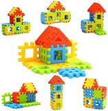 72pcs Blocks House Multi Color Building Blocks with Smooth Rounded Edges - Building Blocks for Kids- Blocks Game for 4 Years Old Girls & Boys