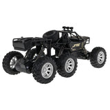 6-Wheel Remote Control Monster Truck, 1:12 Scale, 4WD All-Terrain Electric Car with Smoke Spray, LED Lights, Shock Absorption, 2.4GHz, High Speed, for Kids & Adults (Mix Color) with Batteries