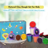 Clay dough for kids | Taste-safe | Vibrant | Does not dry up easily | Soft | Multi-colours | Non-toxic | Lab-certified (8 Colors of Dough) | Moudling Toys for Children