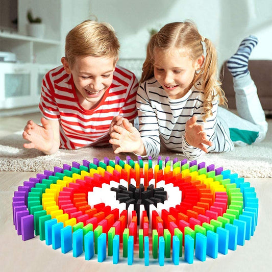 Colorful Wooden Domino Blocks Set - Buy Online in India