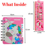 Unicorn Gift Set: Stationary and Spiral Diary for Lovely Girls