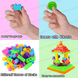 DIY Plastic Building Blocks for Kids Puzzle Games for Kids, Toys for Children Educational & Learning Toy for Kids, Girls & Boys - (250+ Blocks with 38 Wheels) Multicolor (250 pieces)