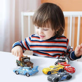 Metal Die Cast Racers Set of 6 Small Unbreakable Cars for Kids, Ideal for Competition and Play.