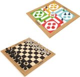 Buy Wooden Ludo & Chess Board Game Online in India | Two in One Set