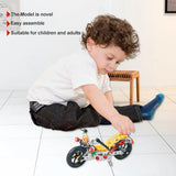 154PCS Children Iq Developmental Screw Nut Construction Alloy Motorbike Model DIY Intelligent Assembly Motorcycle Toys for Kids