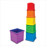 Rainbow Stacking Cubes I Activity toy for babies I Multicolor I Infant & Preschool Toys I Develops motor & Reasoning skills(7 pieces)