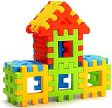 72pcs Blocks House Multi Color Building Blocks with Smooth Rounded Edges - Building Blocks for Kids- Blocks Game for 4 Years Old Girls & Boys